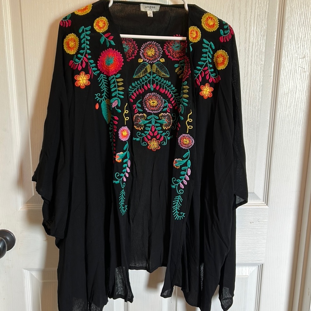 Lightweight embroidered top